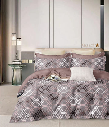 Cotton designer bedsheet with 2 pillow cover
