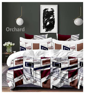 Cotton designer bedsheet with 2 pillow cover