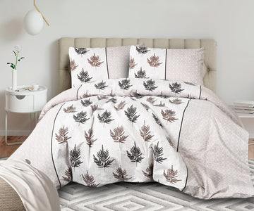 Cotton designer bedsheet with 2 pillow cover
