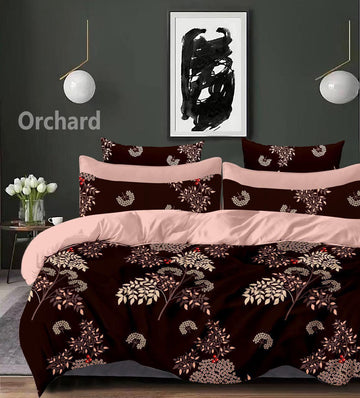 Cotton designer bedsheet with 2 pillow cover