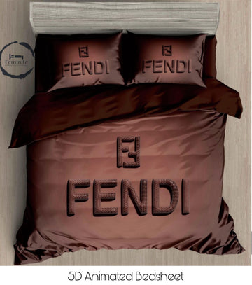 Cotton Satin silk logo branding designer bedsheet with 2 pillow cover