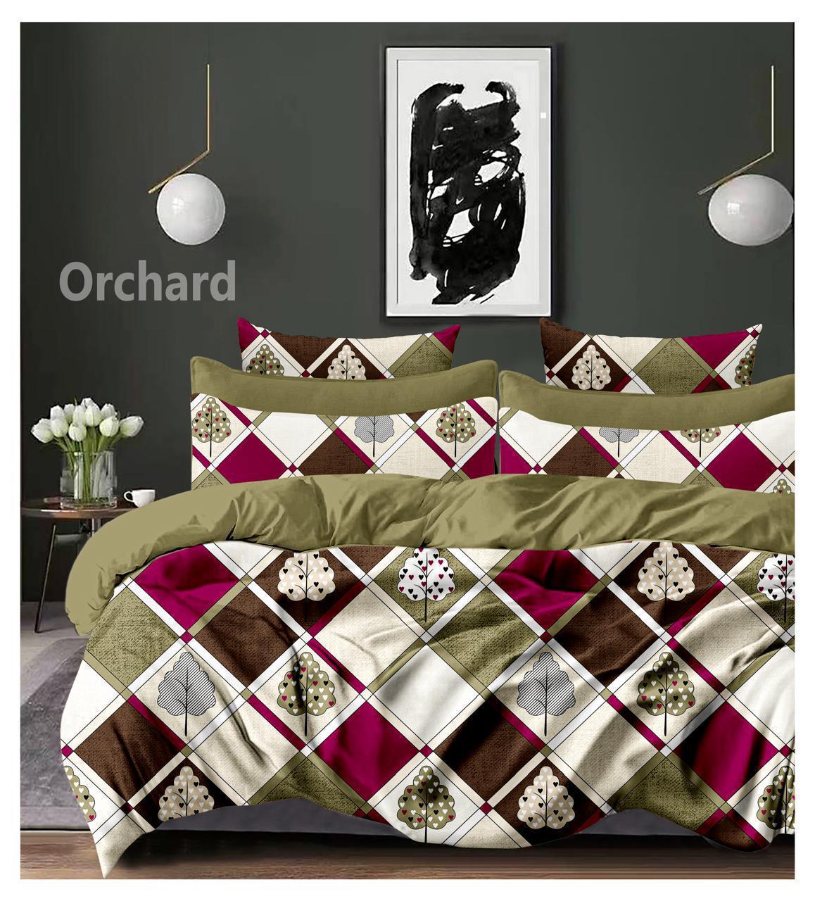 Cotton designer bedsheet with 2 pillow cover