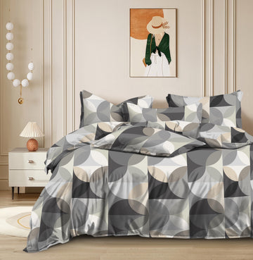Cotton designer bedsheet with 2 pillow cover