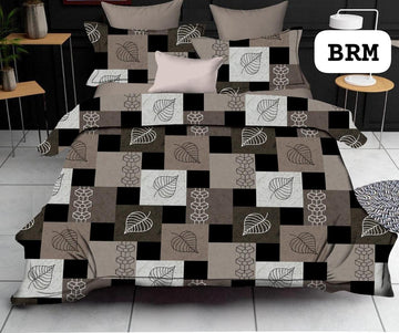 Cotton designer bedsheet with 2 pillow cover