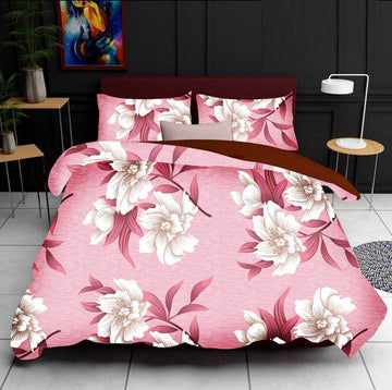 Cotton designer bedsheet with 2 pillow cover