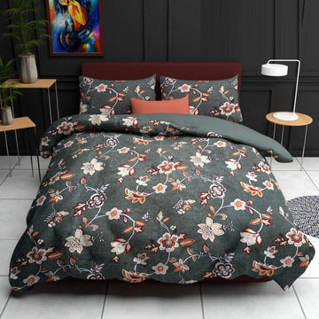 Cotton designer bedsheet with 2 pillow cover