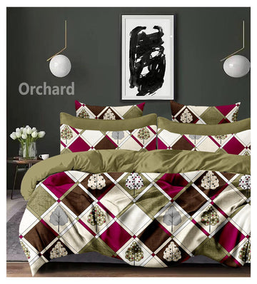 Cotton designer bedsheet with 2 pillow cover