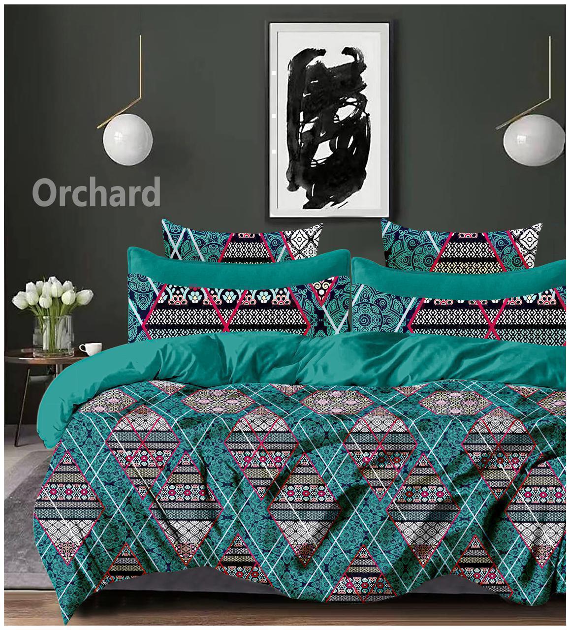 Cotton designer bedsheet with 2 pillow cover