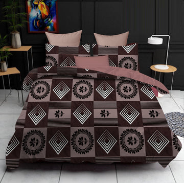 Cotton designer bedsheet with 2 pillow cover