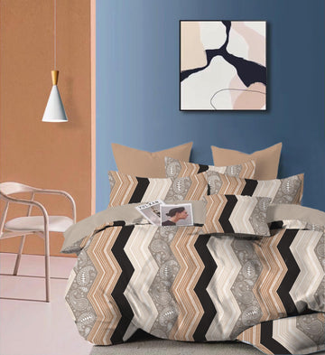 Cotton designer bedsheet with 2 pillow cover