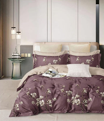 Cotton designer bedsheet with 2 pillow cover