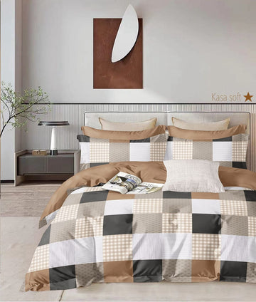 Cotton designer bedsheet with 2 pillow cover