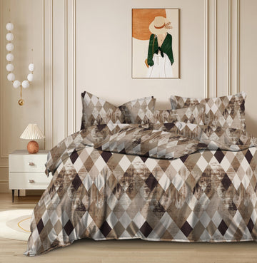 Cotton designer bedsheet with 2 pillow cover