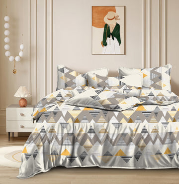 Cotton designer bedsheet with 2 pillow cover