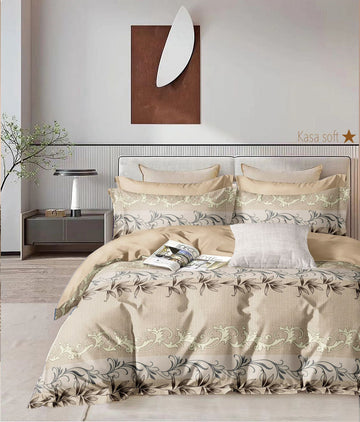 Cotton designer bedsheet with 2 pillow cover