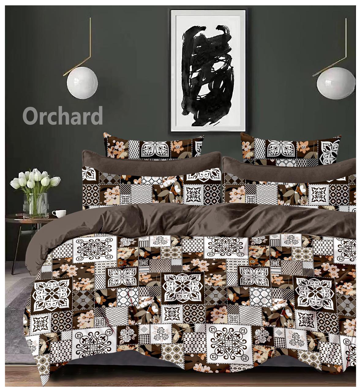 Cotton designer bedsheet with 2 pillow cover