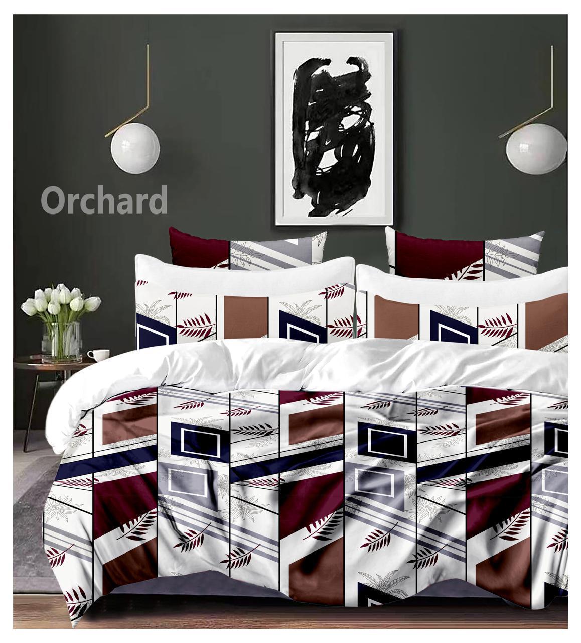 Cotton designer bedsheet with 2 pillow cover