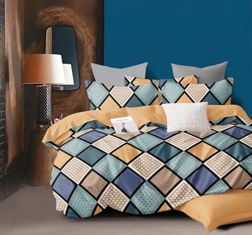 Cotton designer bedsheet with 2 pillow cover
