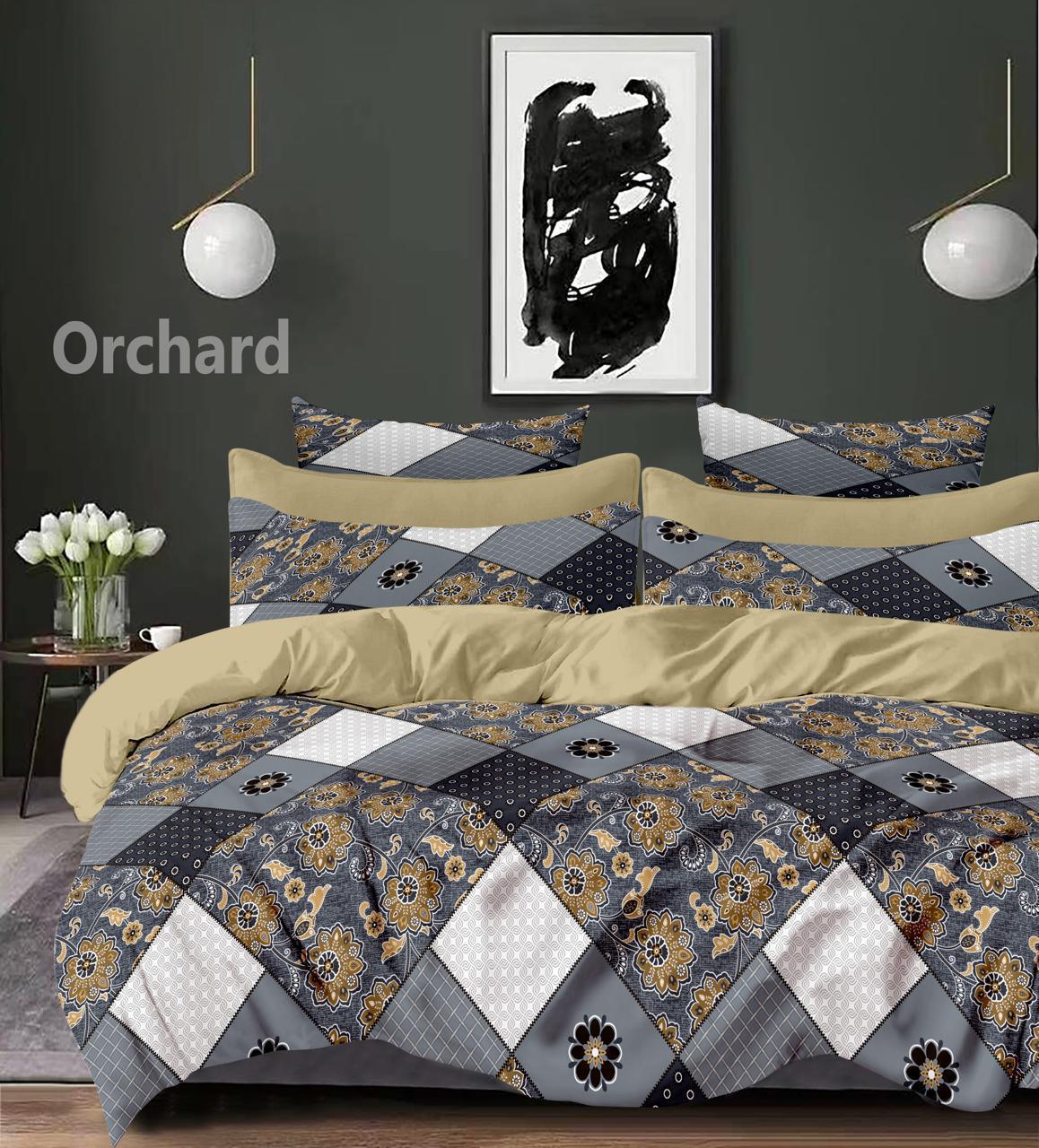 Cotton designer bedsheet with 2 pillow cover
